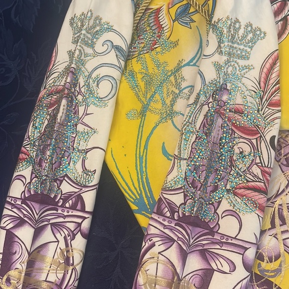 “For Ever” 👑 Christian Audigier hoodie sweatshirt S - Picture 7 of 12